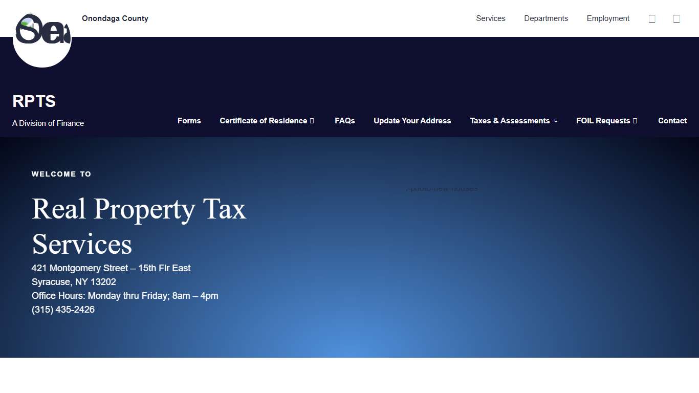 Real Property Tax Services - RPTS